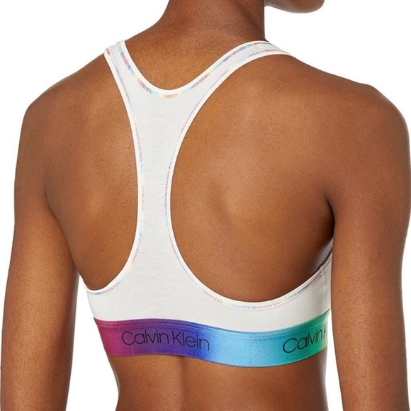 🌈NWT🌈Calvin Klein Modern Cotton Pride Bralette & Bikini Brief Set - Picture 7 of 16
